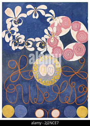 Art par Hilma af Klint, artiste suédois - Groupe de l'enfance IV (1907) Banque D'Images