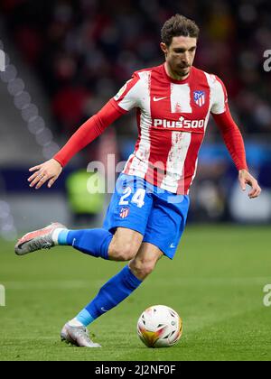 Sime Vrsaljko de l'Atletico de Madrid Banque D'Images