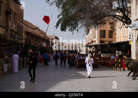 Souq Waqif, Doha en tant que Qatar prépare la coupe du monde de la FIFA 2022 Banque D'Images