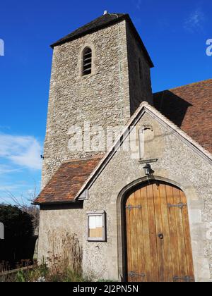 Église St Margaret d'Antioch, Lower Halstow, village sur la rivière Medway, nord du Kent, Angleterre, Royaume-Uni Banque D'Images