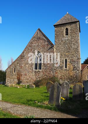 Église St Margaret d'Antioch, Lower Halstow, village sur la rivière Medway, nord du Kent, Angleterre, Royaume-Uni Banque D'Images