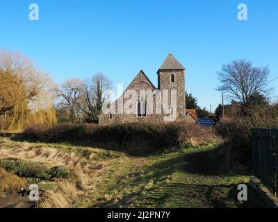 Église St Margaret d'Antioch, Lower Halstow, village sur la rivière Medway, nord du Kent, Angleterre, Royaume-Uni Banque D'Images