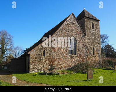 Église St Margaret d'Antioch, Lower Halstow, village sur la rivière Medway, nord du Kent, Angleterre, Royaume-Uni Banque D'Images