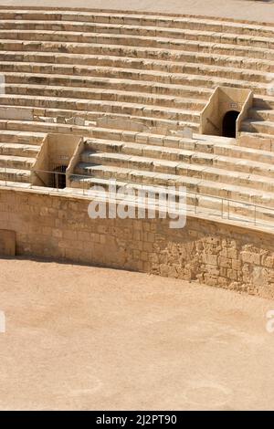 Amphithéâtre romain de Thysdrus, El Djem, Tunisie. Banque D'Images