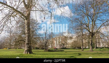 Hyde Park, Londres en hiver/printemps Banque D'Images
