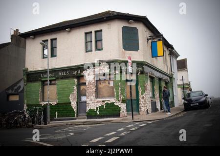 Pub Arms de Montréal Brighton Royaume-Uni Banque D'Images