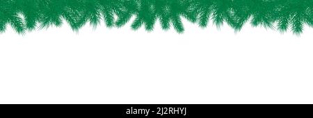 Arrière-plan branches arbre de Noël. Concept de fond d'écran de la nouvelle année. Espace de copie vide pour les vacances d'hiver. Illustration de Vecteur