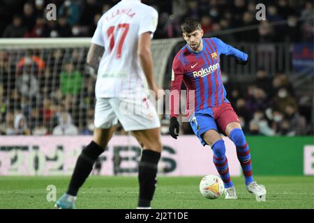 Barcelone, Espagne. 03rd avril 2022. La Liga Spanish la Liga football Match FC Barcelona vs Sevilla au Camp Nou Stadium, Barcelone 02 avril, 2022 900/Cordin Press Credit: CORDIN PRESS/Alay Live News Banque D'Images