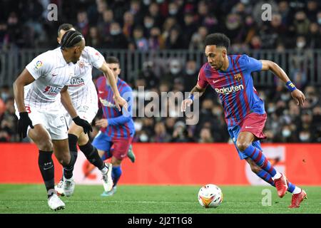 Barcelone, Espagne. 03rd avril 2022. La Liga Spanish la Liga football Match FC Barcelona vs Sevilla au Camp Nou Stadium, Barcelone 02 avril, 2022 900/Cordin Press Credit: CORDIN PRESS/Alay Live News Banque D'Images