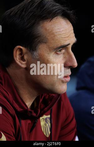 Barcelone, Espagne. 3rd avril 2022. Le directeur Lopetegui au match de la Liga entre le FC Barcelone et Sevilla CF au Camp Nou Stadium de Barcelone, Espagne. Crédit: Christian Bertrand/Alay Live News Banque D'Images