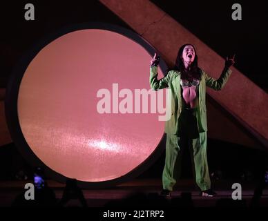 Nashville, États-Unis. 03rd avril 2022. Lorde se présente à l'occasion de sa tournée « Solar Power » au Grand Ole Opry le 3 avril 2022 à Nashville, Tennessee. © Tammie Arroyo/AFF-USA.com crédit: AFF/Alamy Live News Banque D'Images