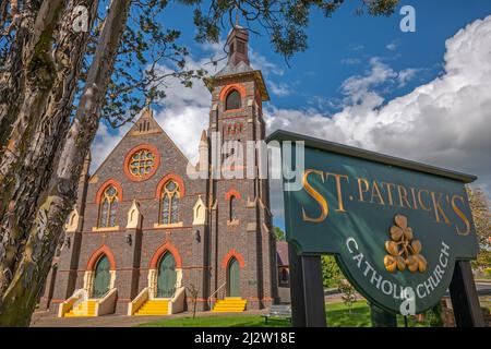 Église catholique St Patrick, Glen Innes. La pierre de fondation du premier édifice de l'Église catholique à Glen Innes a été posée en 1864 par Dean Lynch Banque D'Images