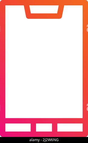 Illustration de la conception de l'icône du vecteur de téléphone mobile Illustration de Vecteur