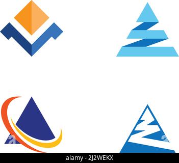 Modèle de logo Pyramid : ilustation vectorielle Illustration de Vecteur