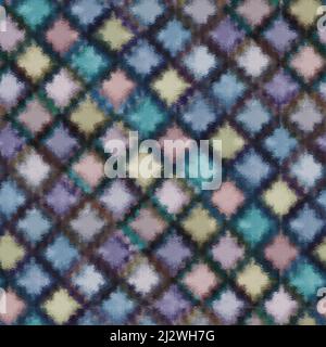 Motif en losange multicolore sans couture Banque D'Images