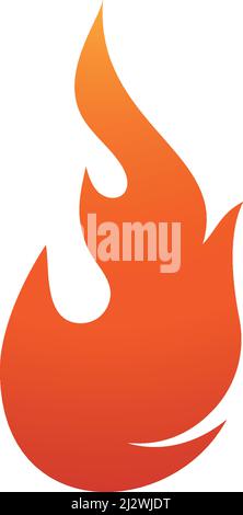 Vecteur de modèle de logo de flamme de feu Illustration de Vecteur