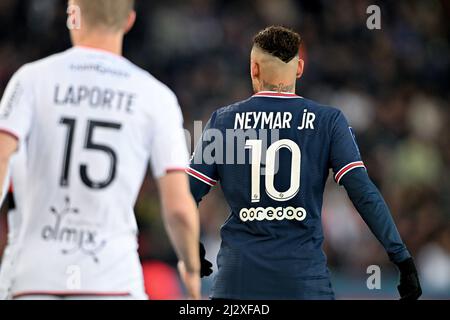 Paris, France. 03rd avril 2022. Neymar - PSG vs FC Lorient à Paris, France, le 3 avril 2022. (Photo de Lionel Urman/Sipa USA) crédit: SIPA USA/Alay Live News Banque D'Images