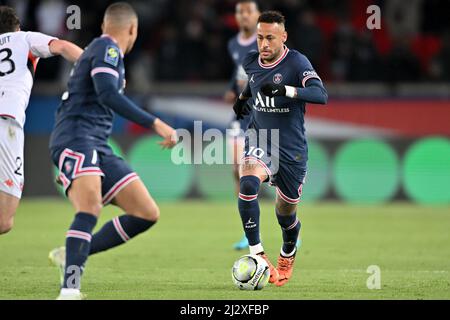 Paris, France. 03rd avril 2022. Neymar - PSG vs FC Lorient à Paris, France, le 3 avril 2022. (Photo de Lionel Urman/Sipa USA) crédit: SIPA USA/Alay Live News Banque D'Images