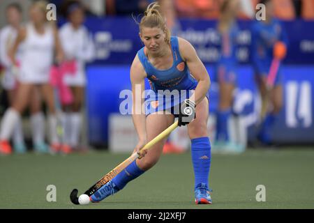 AMSTELVEEN - Tessa Clasener des femmes de hockey des pays-Bas pendant le match de la FIH Pro League entre les pays-Bas et les Etats-Unis au stade Wagener le 3 avril 2022 à Amstelveen, pays-Bas. ANP | hauteur néerlandaise | Gerrit van Keulen Banque D'Images