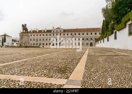 Vila Vicosa, Portugal - 25 mars 2022 : vue sur le Palais Ducal de la Maison de Braganza Banque D'Images