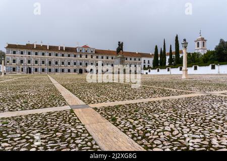 Vila Vicosa, Portugal - 25 mars 2022 : vue sur le Palais Ducal de la Maison de Braganza Banque D'Images