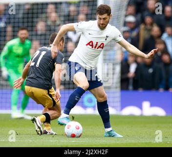 Londres, Angleterre - AVRIL 03 : Ben Davies de Tottenham Hotspur pendant la première ligue entre Tottenham Hotspur et Newcastle United à Tottenham Hotspur Banque D'Images