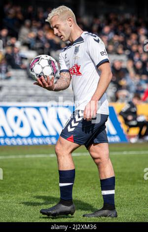 Aarhus, Danemark. 03rd, avril 2022. Jack Wilshere (10) de l'AGF vu lors du match Superliga de 3F entre Aarhus GF et Vejle Boldklub au parc Ceres à Aarhus. (Crédit photo: Gonzales photo - Morten Kjaer). Banque D'Images