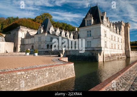 Château de Villandry, Villandry, Parc naturel régional Loire-Anjou-Touraine, Vallée de la Loire classée au patrimoine mondial de l'UNESCO, Indre et Loire (37), Centre Banque D'Images