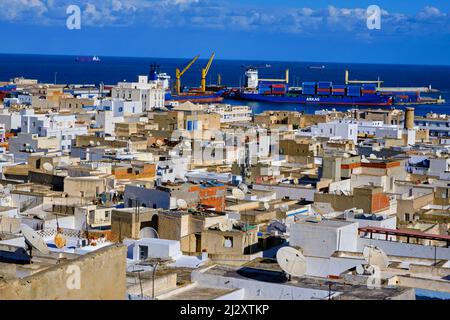 Tunisie, Sousse, médina classée au patrimoine mondial de l'UNESCO, la kasbah Banque D'Images