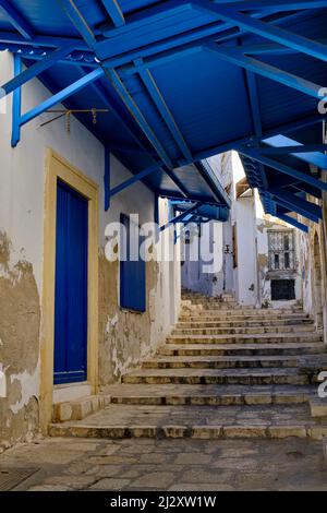 Tunisie, Sousse, médina classée au patrimoine mondial de l'UNESCO, la vieille ville Banque D'Images