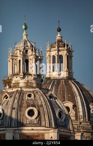 Église de Sainte Marie de Loreto Rome Italie Banque D'Images