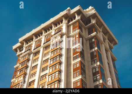 Le complexe résidentiel Triumph Palace à Moscou, Russie Banque D'Images