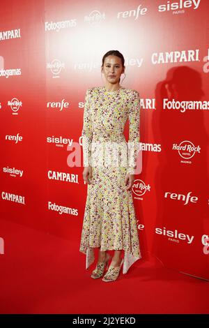 Madrid, Espagne. 04th avril 2022. Irene Escolar au photocall pour les prix Fotogramas de Plata à Madrid le lundi 4 avril 2022. Credit: CORMON PRESSE/Alamy Live News Banque D'Images