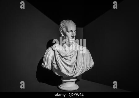 Francis I of Austria', 1781-2, par Antonio Canova (1757 - 1822), statue en marbre exposée au musée MART d'art moderne et contemporain en Italie - Banque D'Images