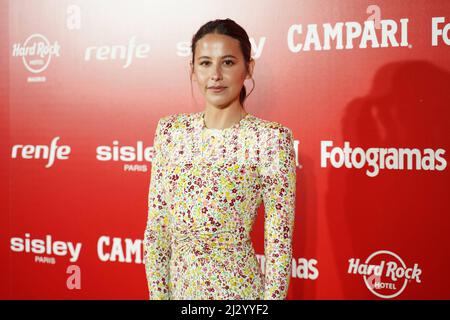 Madrid, Espagne. 04th avril 2022. Irene Escolar au photocall pour les prix Fotogramas de Plata à Madrid le lundi 4 avril 2022. Credit: CORMON PRESSE/Alamy Live News Banque D'Images