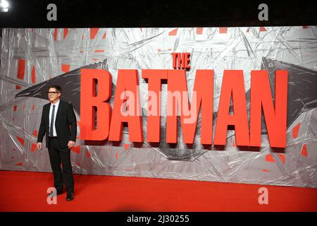 Dylan Clark assiste à une projection spéciale du Batman au BFI IMAX Waterloo Banque D'Images