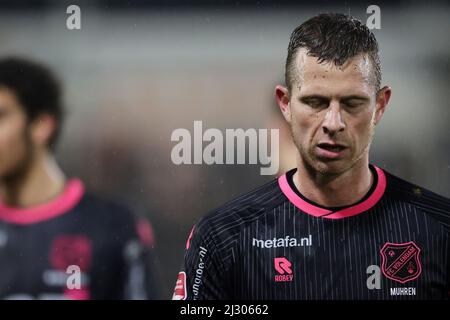 EINDHOVEN - Robert Muhren du FC Volendam après le match de la division Dutch Kitchen Champion entre le jeune PSV Eindhoven et le FC Volendam au PSV Campus de Herdgang le 4 avril 2022 à Eindhoven, pays-Bas. PNA JEROEN PUTMANS Banque D'Images