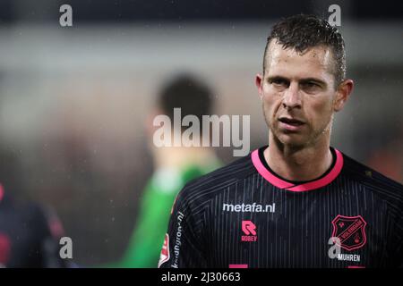 EINDHOVEN - Robert Muhren du FC Volendam après le match de la division Dutch Kitchen Champion entre le jeune PSV Eindhoven et le FC Volendam au PSV Campus de Herdgang le 4 avril 2022 à Eindhoven, pays-Bas. PNA JEROEN PUTMANS Banque D'Images