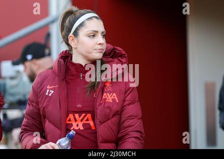 Bristol, Royaume-Uni. 3rd avril 2022. Carla Humphrey (Liverpool) Championnat féminin entre Bristol City et Liverpool à Ashton Gate. Banque D'Images