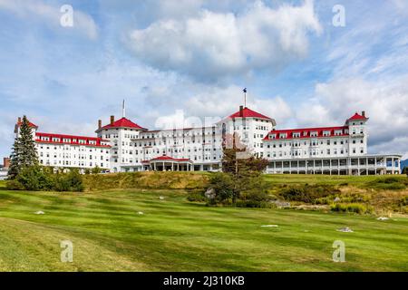 BRETTON WOODS, États-Unis - SEP 20, 2017 : célèbre hôtel Mount Washington à Jefferson, dans la région de Mount washington. Banque D'Images