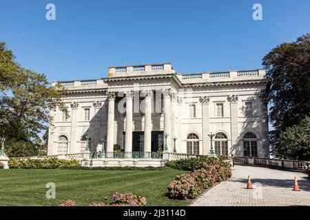 NEWPORT, RHODE ISLAND - SEP 23 , 2017 : vue extérieure de la maison historique en marbre de Newport Rhode Island. Cet ancien manoir Vanderbilt est maintenant un bel Banque D'Images