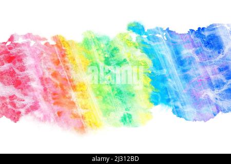 abstrait arc-en-ciel couleur vague, naturel grunge aquarelle texture fond, illustration colorée Banque D'Images