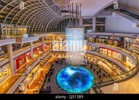 Digital Light Canvas à Marina Bay Sands Mall, Singapour Banque D'Images