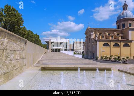 Rome, Museo dell&#39;Ara Pacis, Eglise de San Rocco Banque D'Images