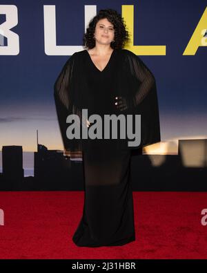 04 avril 2022 - Los Angeles, Californie - Olivia Stambouliah. Los Angeles première de ''Ambulance' Banque D'Images