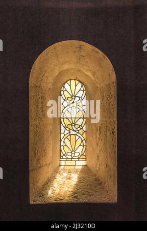 FRANCE. PROVENCE. VAR (83) ABBAYE DE THORONET. CONSTRUIT ENTRE 1160 ET 1230, IL EST L'UN DES TROIS CISTERCIENS ABBEYES EN PROVENCE. RÉPERTORIÉ COMME HISTORIQUE Banque D'Images