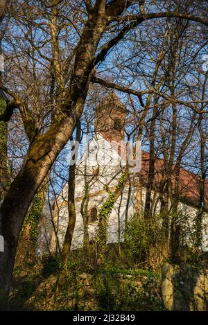 18th siècle Chapelle de St Rocco à Rokov perivoj, une partie d'élite de Zagreb où vivaient des artistes croates célèbres, Zagreb, Croatie Banque D'Images