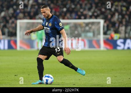 Allianz Stadium, Turin, Italie, 03 avril 2022, Danilo d'Ambrosio (FC Internazionale) pendant Juventus FC vs Inter - FC Internazionale - soce italien Banque D'Images