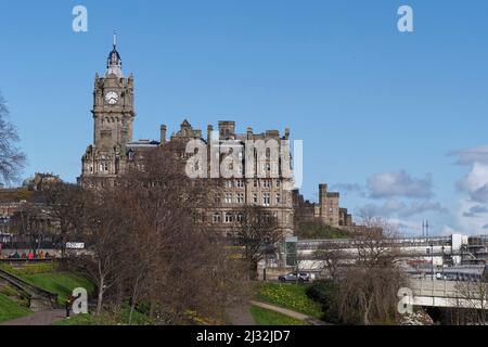 The Balmoral Hotel, à l'origine le North British Hotel, Princes Street, Edimbourg, Ecosse, Royaume-Uni Banque D'Images