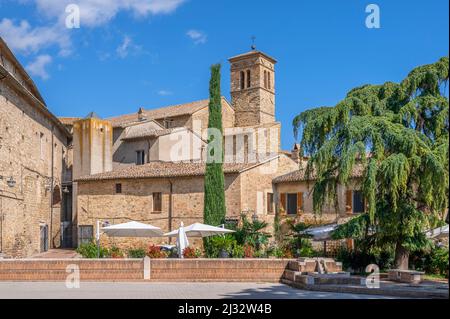 La Chiesa San Silvestro à Bevagna, province de Pérouse, route des vins de Sagrantino, Ombrie, Italie Banque D'Images